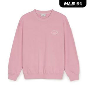 [MLB공식] 베이직 레터링로고 오버핏 맨투맨 LA (Mg.Pink)