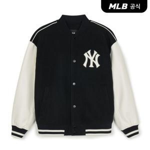 [MLB공식] 울 베이직 바시티자켓 NY (Black)