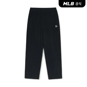 [MLB공식] 베이직 스몰로고 스트레이트팬츠 NY (Black)