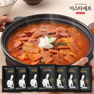 미스타셰프 부대찌개 600g 6팩 + 1팩 추가 (총 7팩)