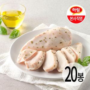 하림이닭 닭가슴살 바질올리브 115g 20팩