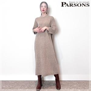 [파슨스][Hand stich] Wool Round Knit dress (PW1RANO01)