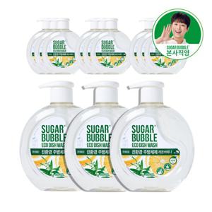 슈가버블 친 환경 주방세제 레몬버베나 용기 750ml x 12개