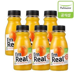 [풀무원] 아임리얼 순수착즙 오렌지 (190ml)x6개