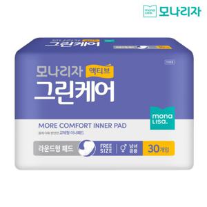 모나리자 액티브 그린케어 라운드형 패드 30매 1팩