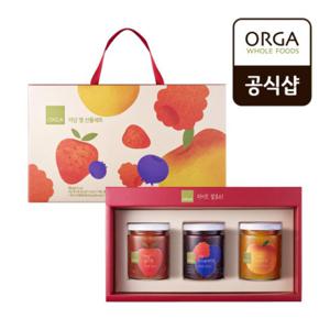 [풀무원]ORGA 저당잼 3종세트 (딸기/복숭아/베리)