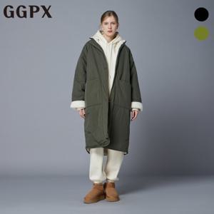 GGPX  리버서블 뽀글이 롱 야상 점퍼 (GP1JP003F)