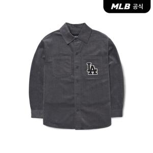 [MLB공식] [TAG가 149000원] 베이직 미디움로고 코듀로이 오버핏 셔츠 LA다저스 LA (Char