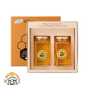 폴개네 제주 벌꿀&벌꿀 (야생화꿀, 330gx2병)