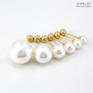 14K골드 MADE IN AUSTRIA 진주피어싱 3-6mm