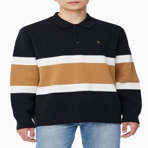 남성 레귤러핏 스트라이프 버튼 폴로 긴팔 티셔츠 4RB301G-UB1 4RB301GUB1