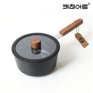 키친아트 우드손잡이 IH 인덕션 포르트 편수냄비 18cm