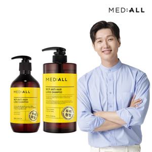 메디올 두피 청정 탈모 비듬 완화 약산성 샴푸 480ml+800ml 우디허발향