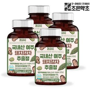 [조은약초] 여주 돼지감자 추출정 1000mg x 60정 x 4박스 (총 240g)