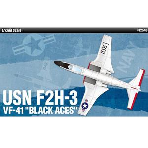 [아카데미과학] 1/72 미해군 F2H-3 VF-41 블랙에이스 12548