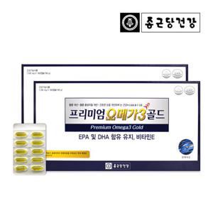 종근당건강 프리미엄 오메가3 골드 2세트(12개월분)