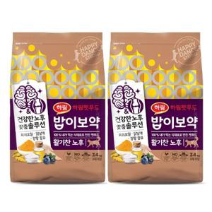 [하림펫푸드] 밥이보약 CAT 활기찬노후 3.4kg x 2개