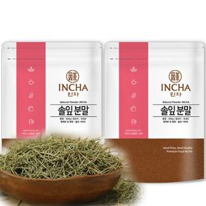 [인차]국내산 솔잎 분말 가루 600g (300gX2팩) 소나무잎 차