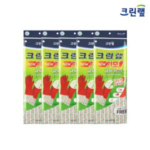 크린랩 기모 고무장갑 free 5켤레