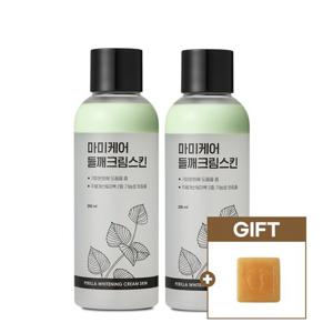 [마미케어]기미개선 들깨크림스킨 200ml 2개(+골드 발비누 1개 증정) / 산후조리원 실제 기미관리 사용