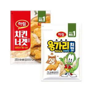 하림 용가리치킨 1kg + 치킨너겟 1kg