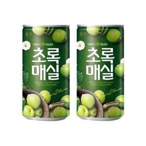 웅진 초록매실 180ml x 30캔 소캔 주스 과즙