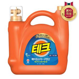 테크 베이킹소다+구연산 실내건조 액체세제 일반드럼 5.5L