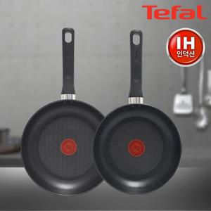 ★증정할인★[신상!테팔!] 인덕션 스틸그레이 티타늄 프라이팬 24cm+28cm + 이지쿡 밥용기 ERS5 +뒤집개