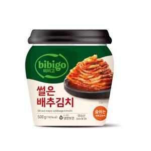 씨제이 비비고 썰은 배추김치 단지 500G