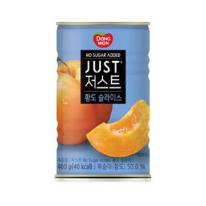 동원 저스트 노슈가 황도 슬라이스 400G