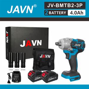 TEMU JAVN 340N.m 전기 임팩트 렌치 세트 - 20V 브러시리스, 리튬 이온 배터리 구동, 소켓 어댑터 포함, 마키타 배터리 호환, 가정 개선용 무선 핸드 드릴