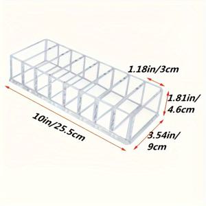TEMU 조리대용 플라스틱 메이크업 정리함 - 매니큐어, 립글로스, 립스틱, 아이섀도, 블러셔, 파우더용 경량 화장품 보관 디스플레이 스탠드 - 전기 필요 없음|화장품정리함
