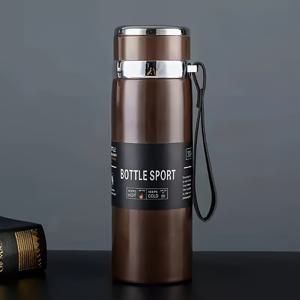 TEMU 1pc 316 스테인레스 스틸 보온 보냉 물병, 800ml 대용량, 야외 캠핑 및 여행용 휴대용 열전달 플라스크