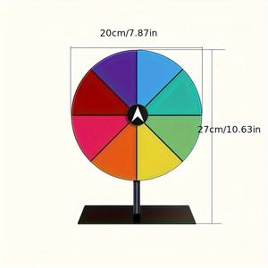 TEMU 색상풍선 스핀 휠 - 결혼식, 생일, 파티, 졸업식, 성인 이벤트에 완벽 - 맞춤형 과제 또는 퀴즈 게임 - 전기 필요 없음 - 크리스마스, 할로윈, 부활절, 추수감사절, 신년 축하에 적합