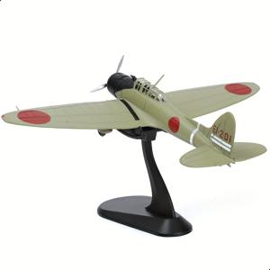 TEMU 1/72 스케일 A6M2 제로 전투기 다이캐스트 모형 비행기 - 수동 밀어내기 작동, 금속 제작, 군사 항공 수집가를 위한 수집품