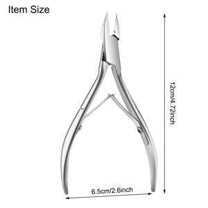 TEMU 1개의 모던 스테인리스 스틸 발톱 클리퍼, 블레이드 커터, 저자극성 정밀 내성 발톱 트리머, 두꺼운 손톱용, 전문 페디큐어 도구