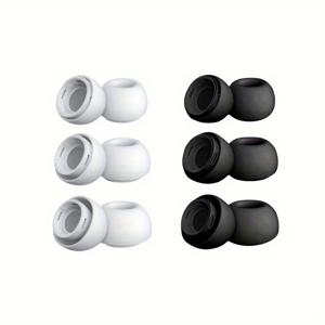 TEMU Airpods Pro & 2세대용 소음 차단 디자인의 12피스 실리콘 이어팁, 휴대용 보관 케이스 포함 - 충전 케이스에 맞음 (S/M/L)