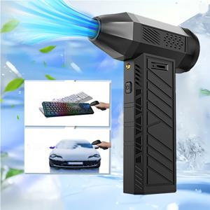 TEMU ANKNQ 무선 에어 더스터 130000RPM, 조절 가능한 제트 팬, 4000mAh 충전식 리튬 배터리, USB/배터리 전원, ≤36V, 자동차/ 건조 세척, 컴퓨터/키보드 먼지 제거, 마당 잔해 청소