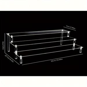 TEMU 인기 선택] 아크릴 디스플레이 스탠드, 피규어, 장난감, 자동차 모형, 인형을 위한 계층형 데스크탑 정리대|바비인형