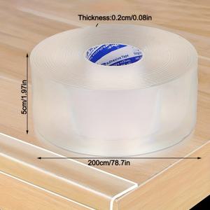TEMU 충돌 방지 테이블 모서리 보호 테이프 안전 투명 보호 스트립 자체 접착 소프트 가구 코너 범퍼
