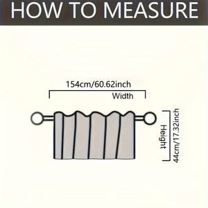 TEMU 1개의 짱따귀 짧은 커튼: 현대 주방, 식당 또는 거실 장식 - 16