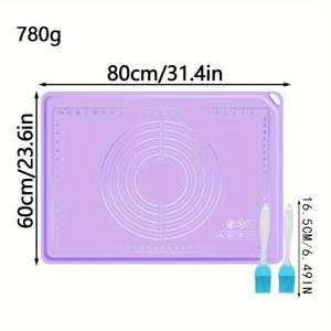 TEMU 실리콘 베이킹 매트 세트 - 노스틱, 식품 등급 실리콘 페이스트리 매트 반죽 밀기, 반죽 및 베이킹 - 내구성, 재사용 가능, 쉬운 청소 주방 액세서리