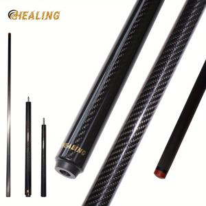 TEMU 1개 HEALING 프로페셔널 빌리어드 큐, 147cm T700 카본 파이버 팁, 3K+ 카본 파이버 샤프트, 12.9mm 헤드 직경, 20oz 고성능 스누커 스틱