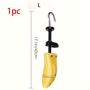 TEMU 남성과 여성용 범용 맞춤 조절 가능한 신발 스트레처 1개, 플라스틱 신발 트리 확장기, 쉽게 보관할 수 있는 후크가 있는 발 모양 조정기|여성골프화