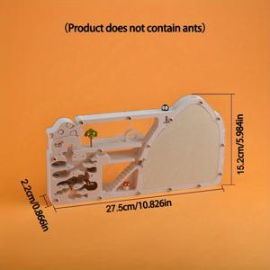 TEMU 대형 개미 농장 성 - 교육용 곤충 서식지, 학습 및 재미를 위한 플라스틱 개미 생태계 상자