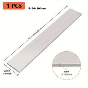 TEMU Tceikcer 6061 알루미늄 평판, 50X300Mm 단단한 금속 재고, T6511 알루미늄 도구 재료, 산업용 미연마 압출 알루미늄 시트