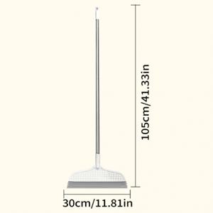 TEMU 탈착 가능한 머리 & 양면 실리콘 스크레이퍼가 있는 다용도 마법 빗자루 - 단단한 바닥, 카펫 및 상업용 청소에 완벽, 쉬운 보관 디자인
