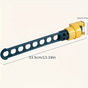 TEMU 1개 8홀 휴대용 옷 건조대 - 공간 절약, 쉬운 설치, 실내외 사용 가능한 컴팩트 접이식 디자인, 벽걸이 플라스틱 수납대, 발코니 창문 걸이, 옷장 수납, 건조대|빨래건조대