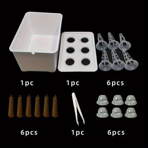 TEMU 실내 채소 및 바닐라용 사용하기 쉬운 수경재배 정원 키트 - 전기 필요 없음, 발코니 정원에 완벽함