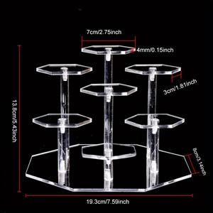 TEMU 다용도 아크릴 디스플레이 스탠드 - 수집품, 보석, 액션 피규어 등을 위한 7/4단 정리대 - 모던 홈 데코, 화장품 디스플레이, 인형